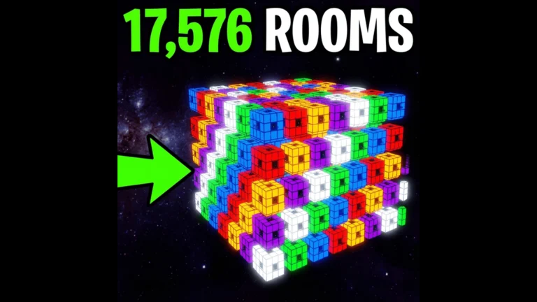 CUBE PRIME promotional artwork showing a cluster of colourful cube rooms.